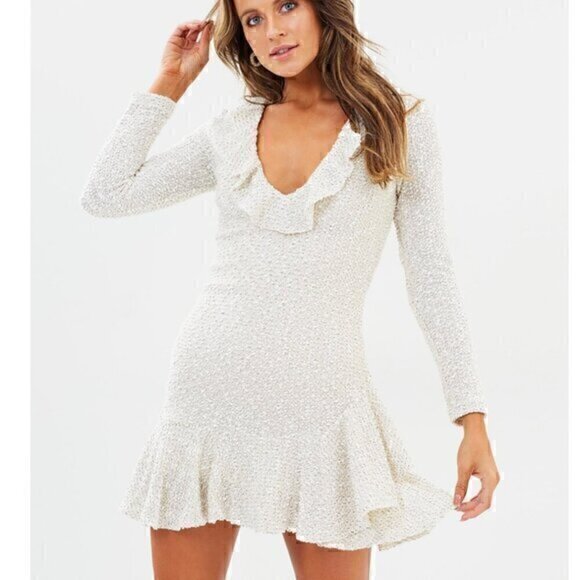 Shona Joy Aimee Frill Collar Body-Con Dress - Picture 1 of 8